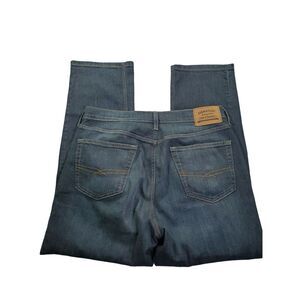 Levis Jeans Size 34X30 Mens Solid Blue High Rise Athletic Fit Bootcut Leg‎